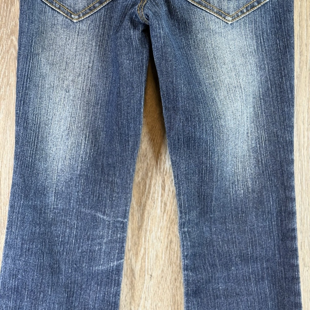 90s Southpole Jeans Womens Juniors 1 Bootcut Low Rise Fade Embroidered 25x29.5 - Picture 5 of 13